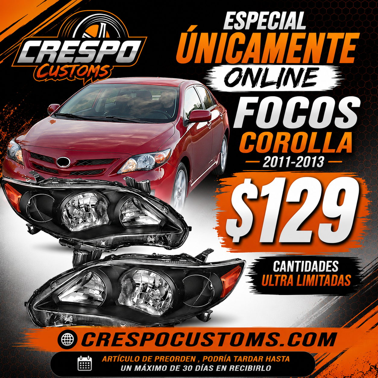 Focos Corolla 11-13