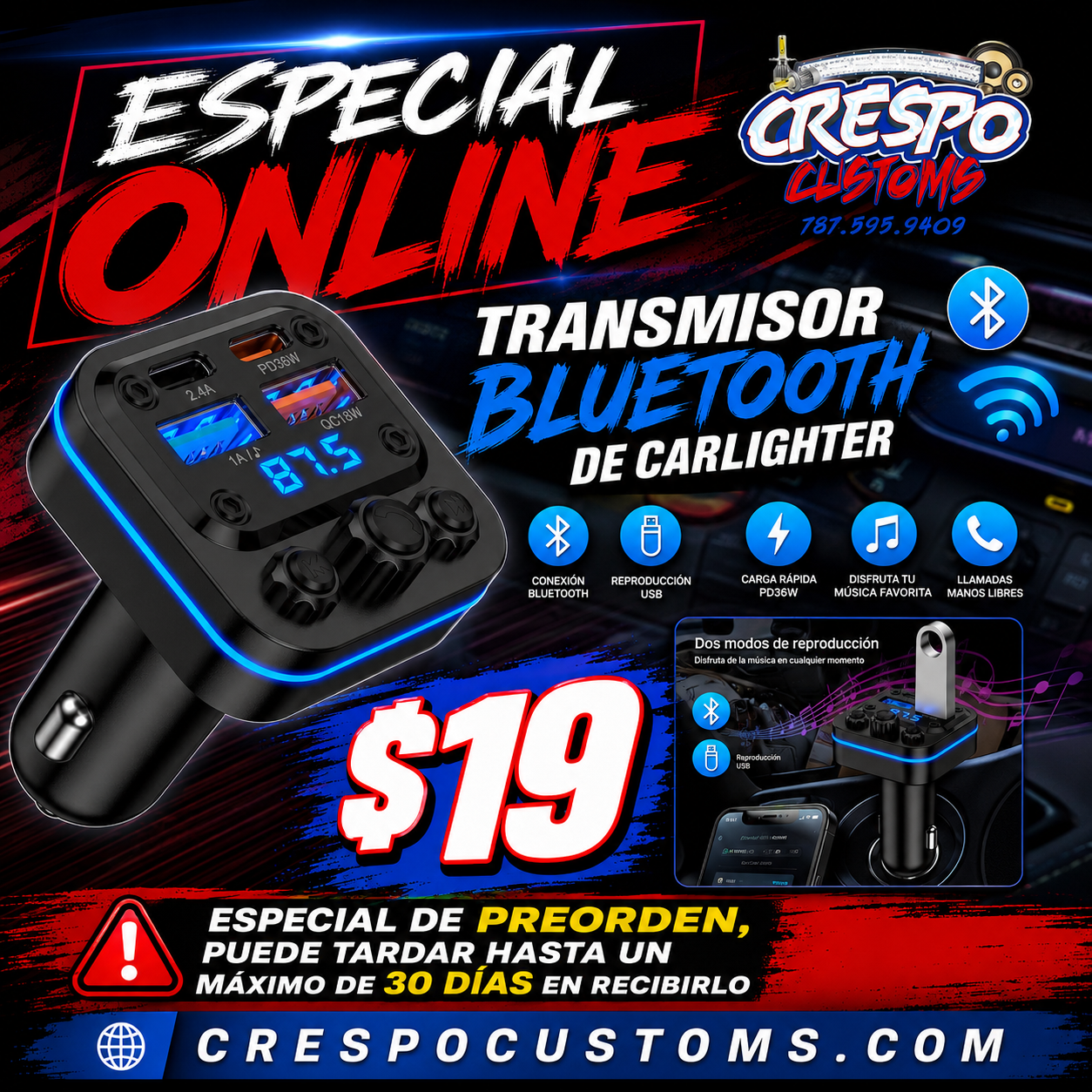 Transmisor Bluetooth