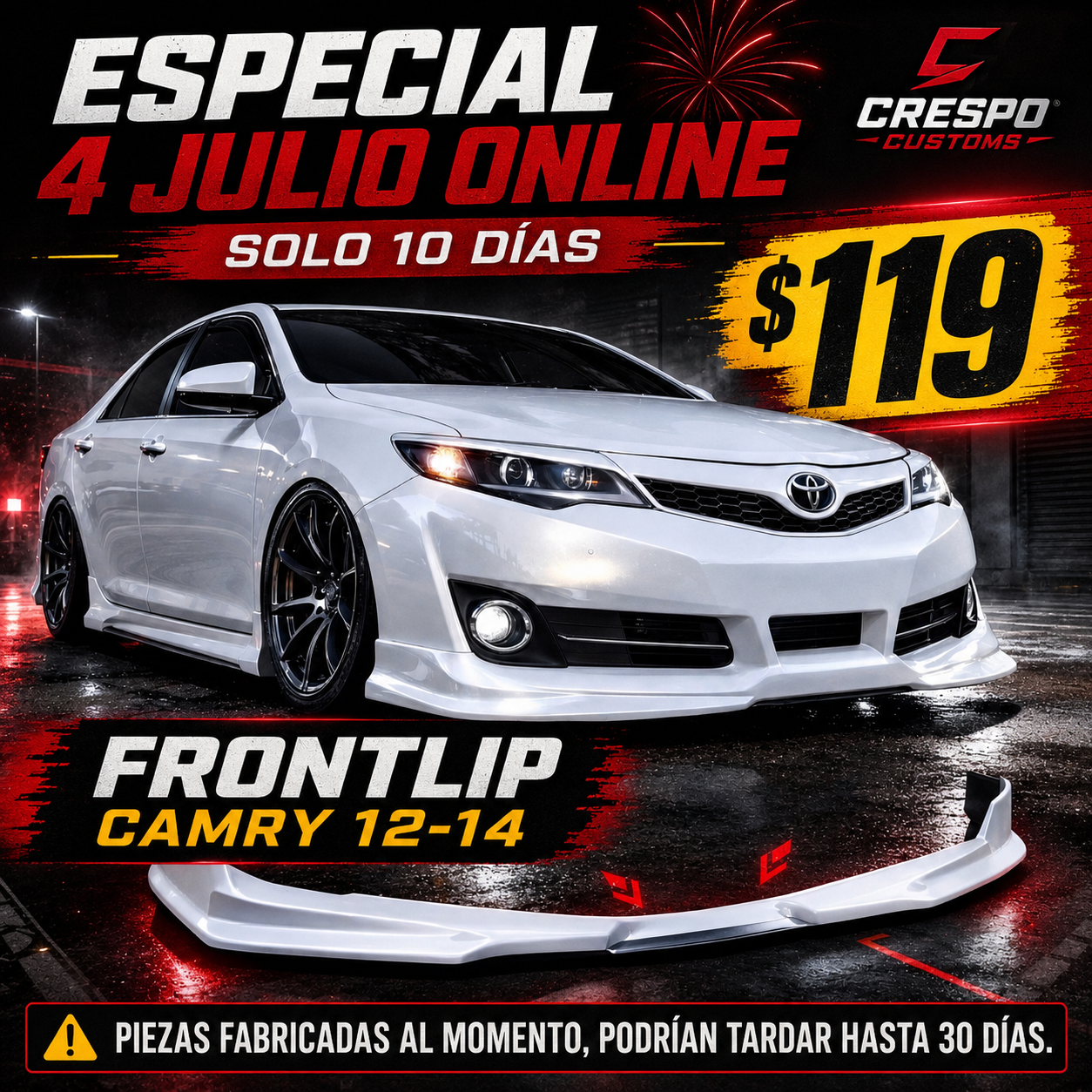 Frontlip Camry 12-14