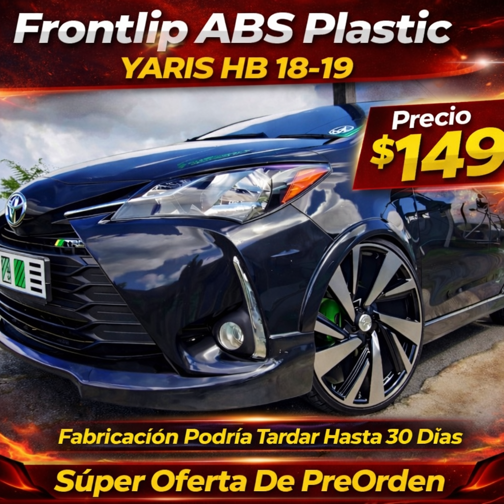 Frontlip Abs Plastic Yaris HB 18-19