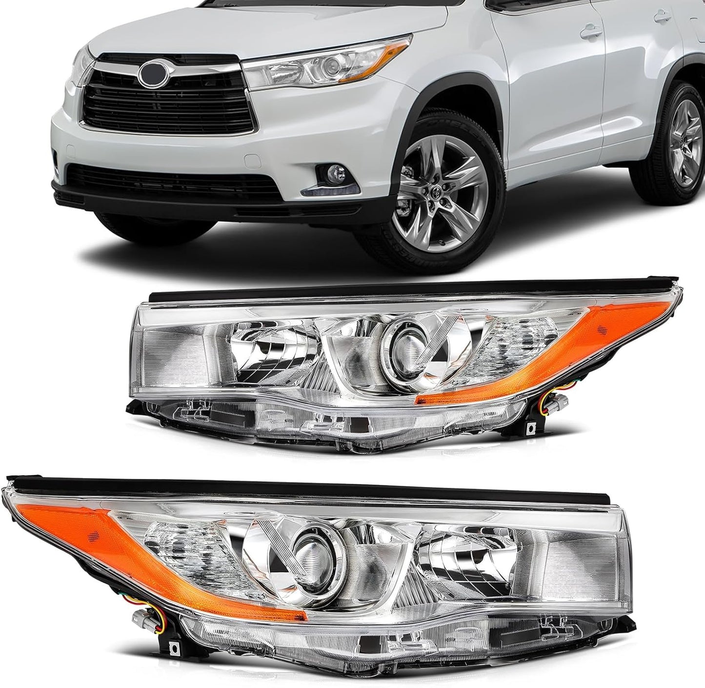 Focos Toyota Highlander 14-16 Clear
