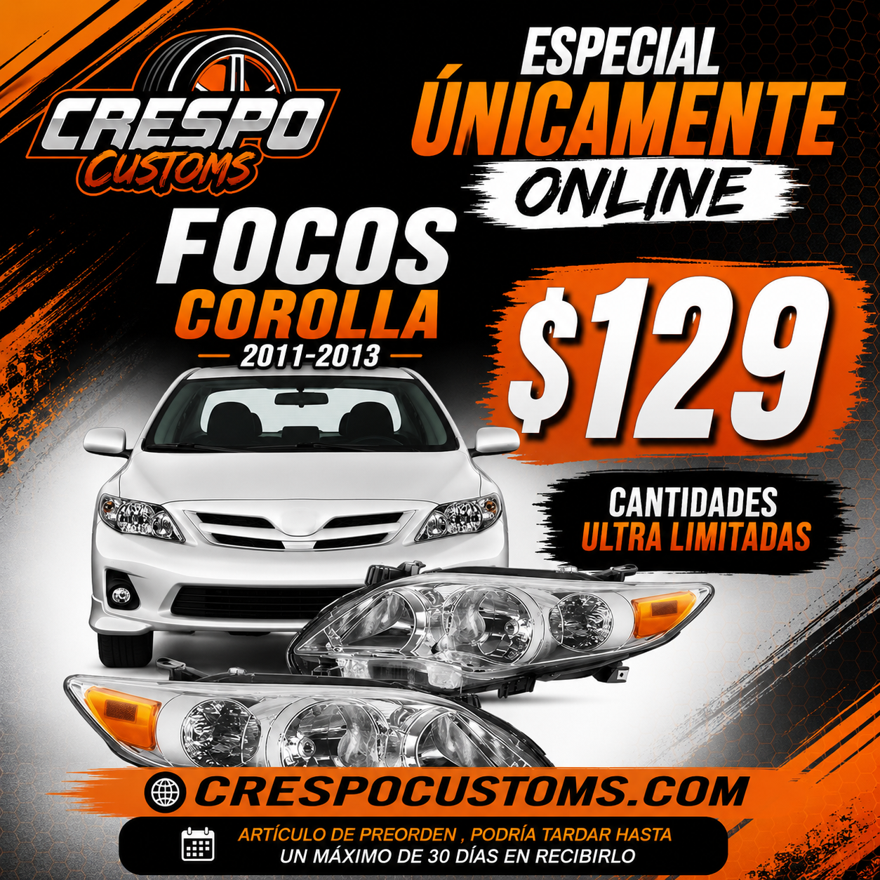 Focos Corolla 11-13