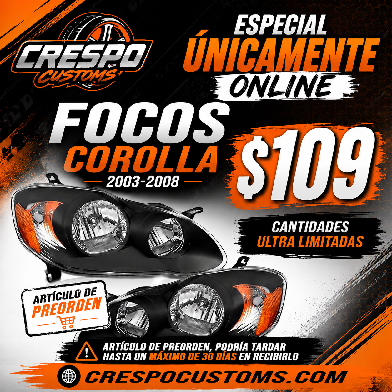 Focos Corolla 03-08