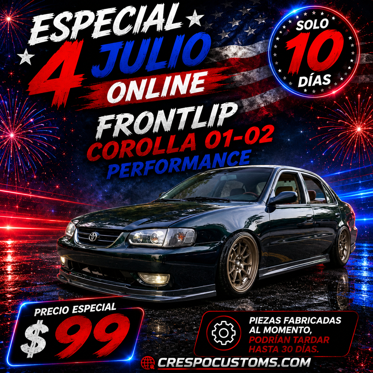 Frontlip Corolla 01-02