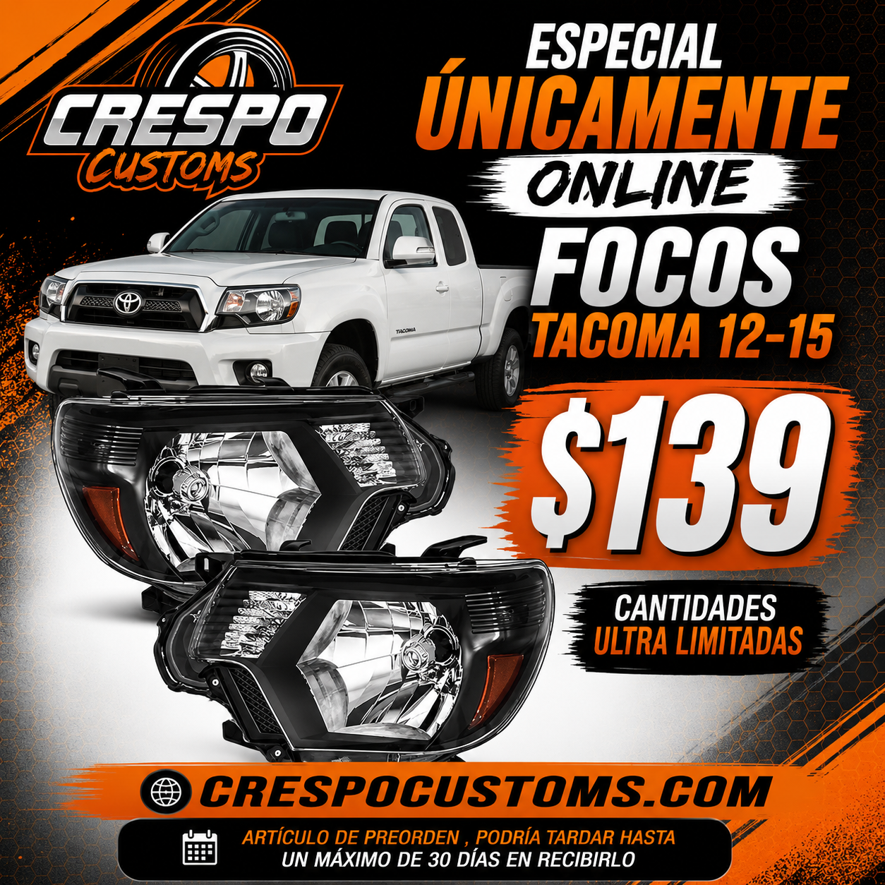 Focos Tacoma 12-15