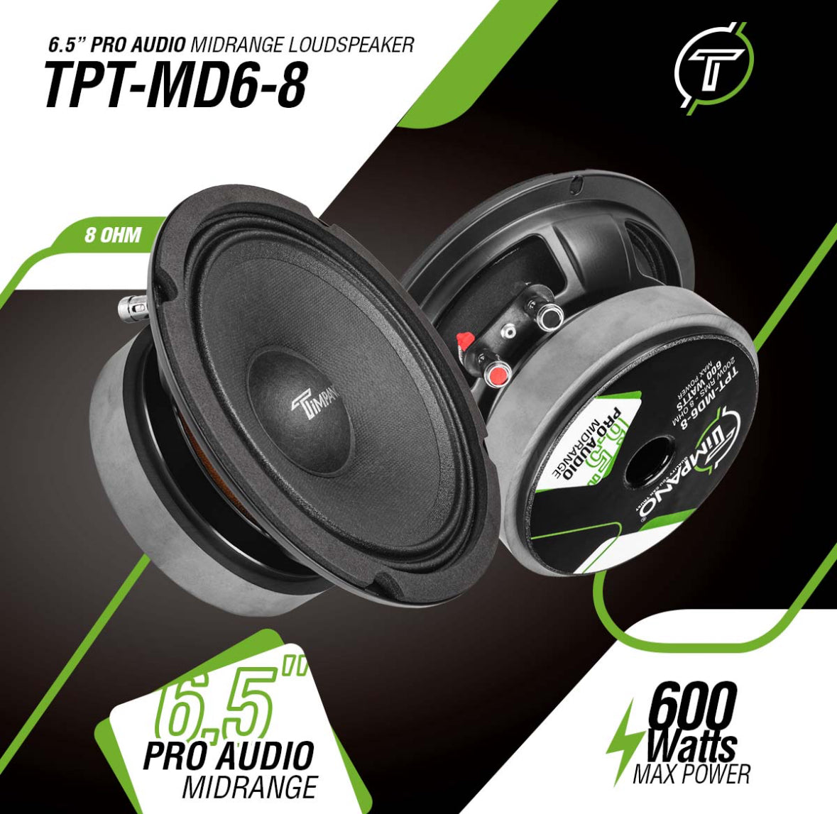 Timpano MD6” 600Watts
