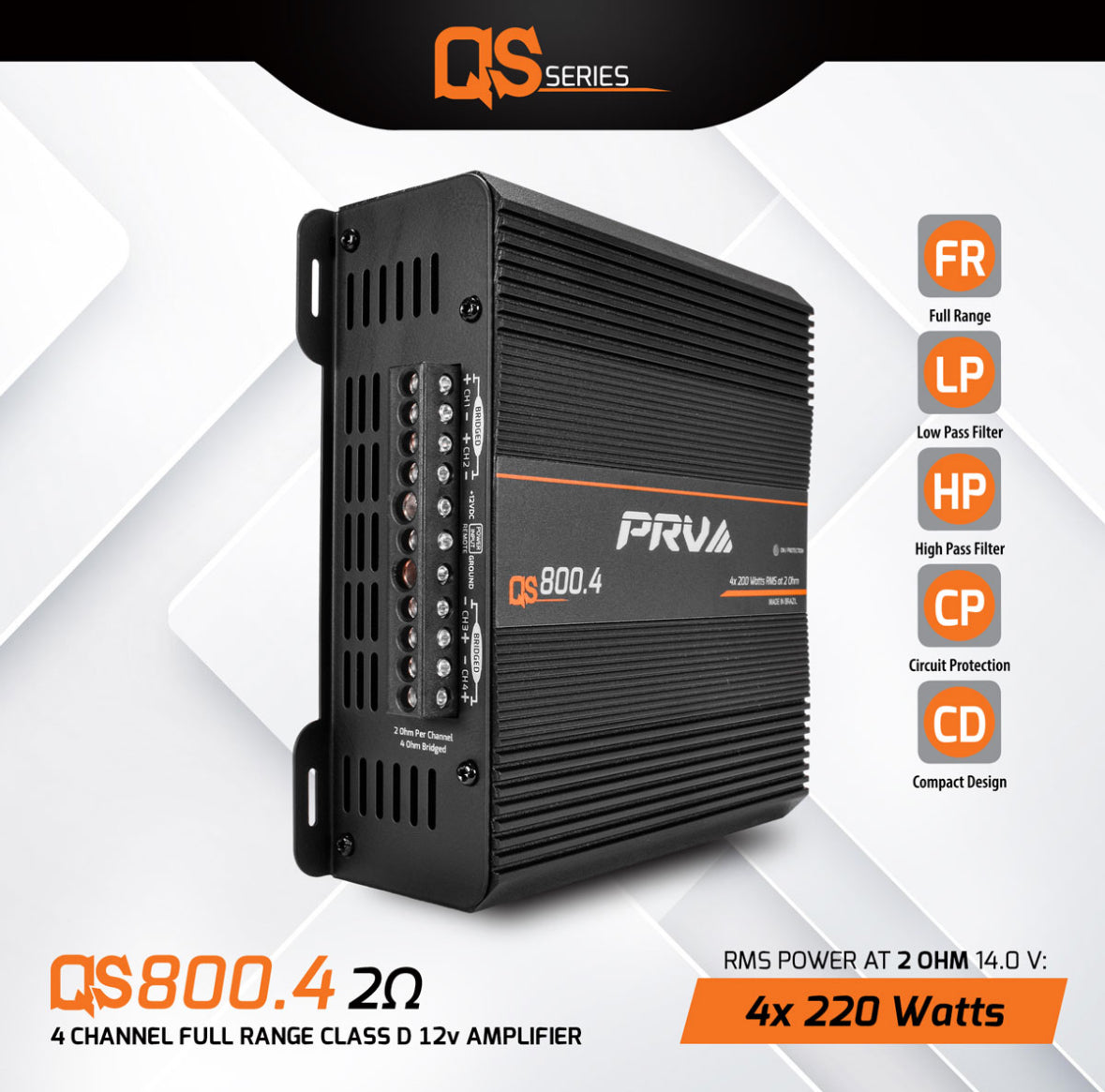 AMPLIFICADOR QS PRV 800.4