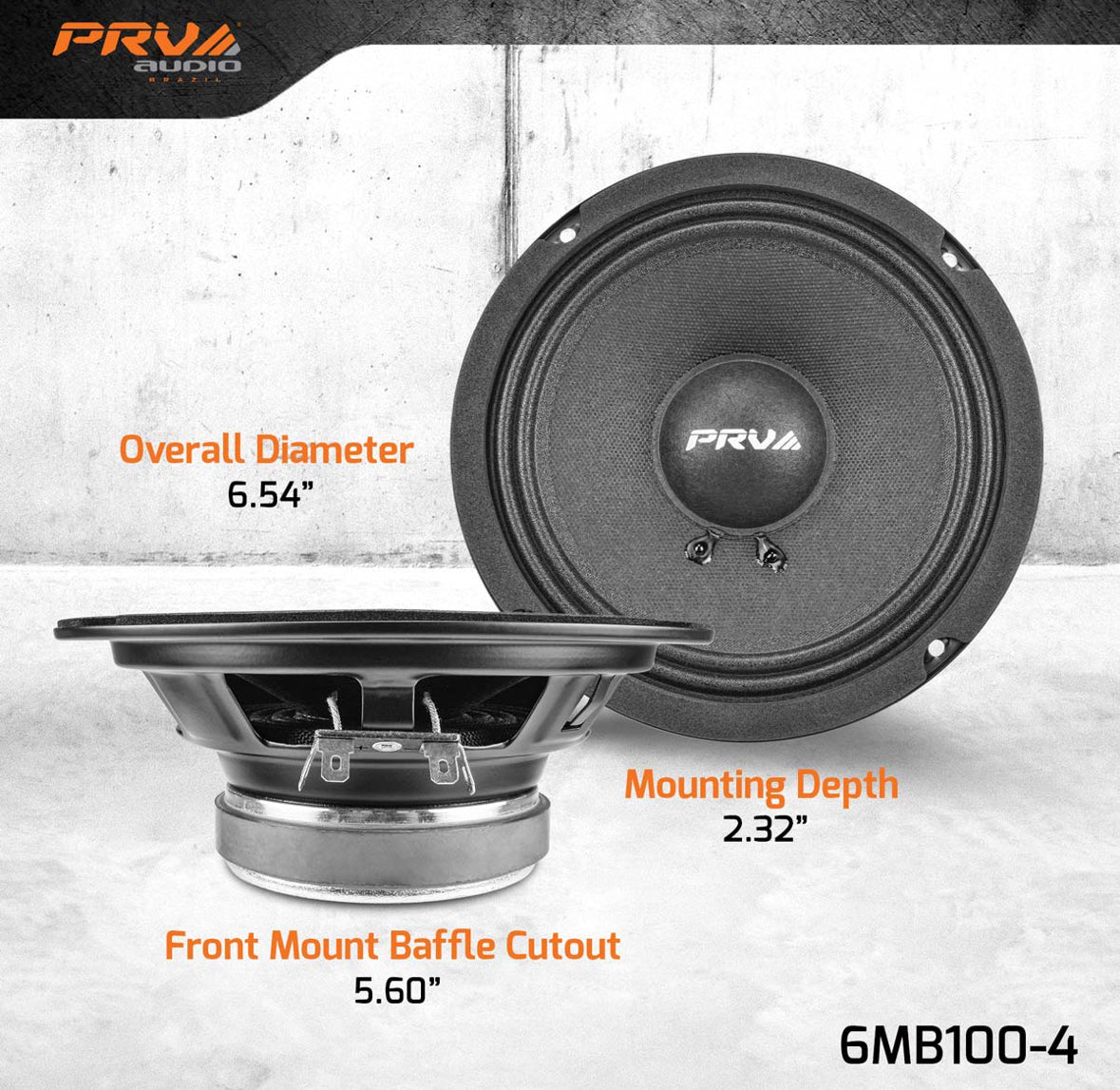 BOCINA EN PAR PRV 6MB100-4