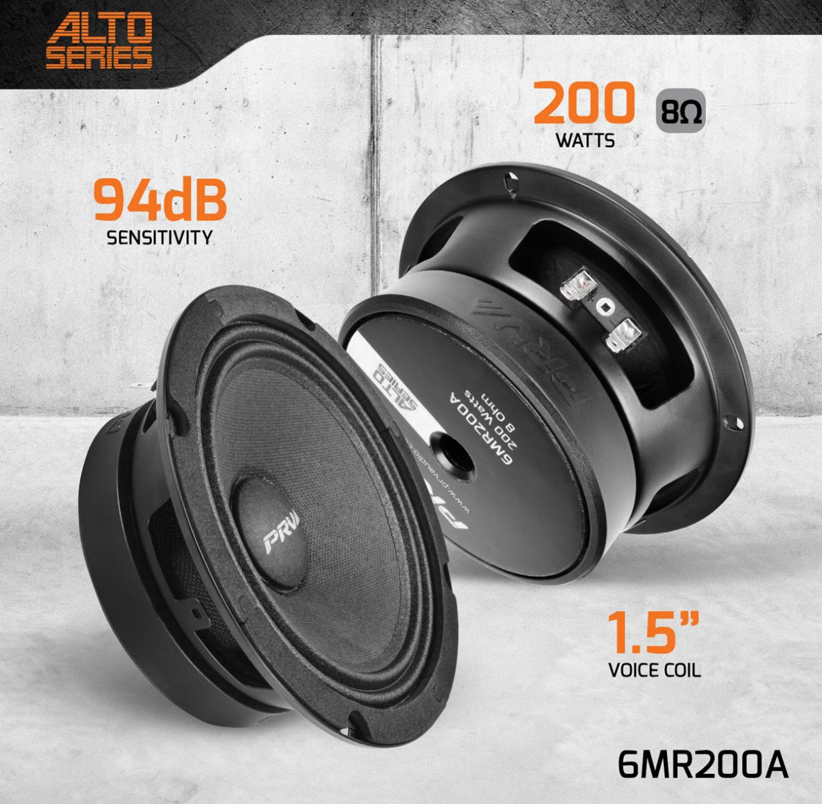 BOCINAS PRV 6" MR200A