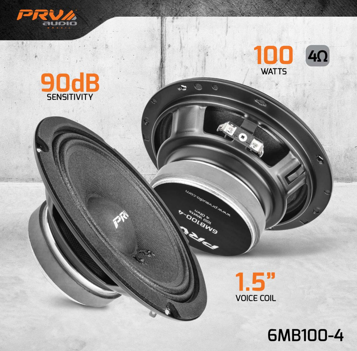 BOCINA EN PAR PRV 6MB100-4