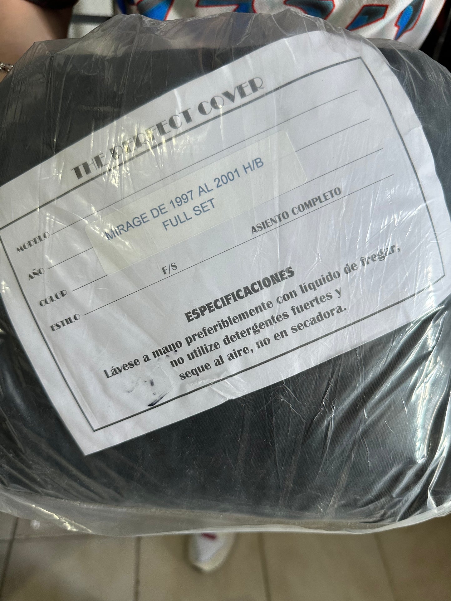 Cover Asiento Mirage 97-01 HB Black
