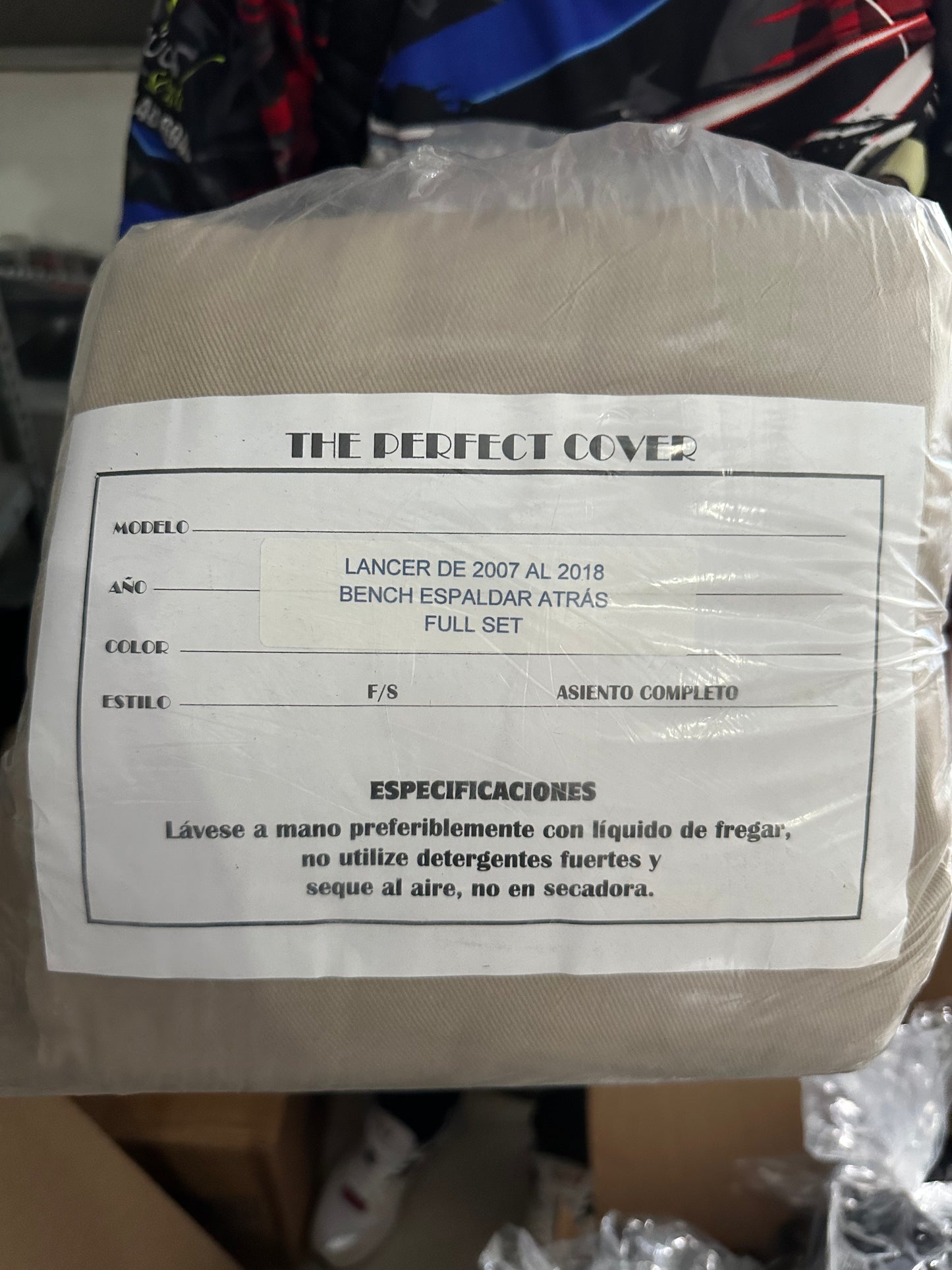 Cover Asiento Lancer 07-11 Beige