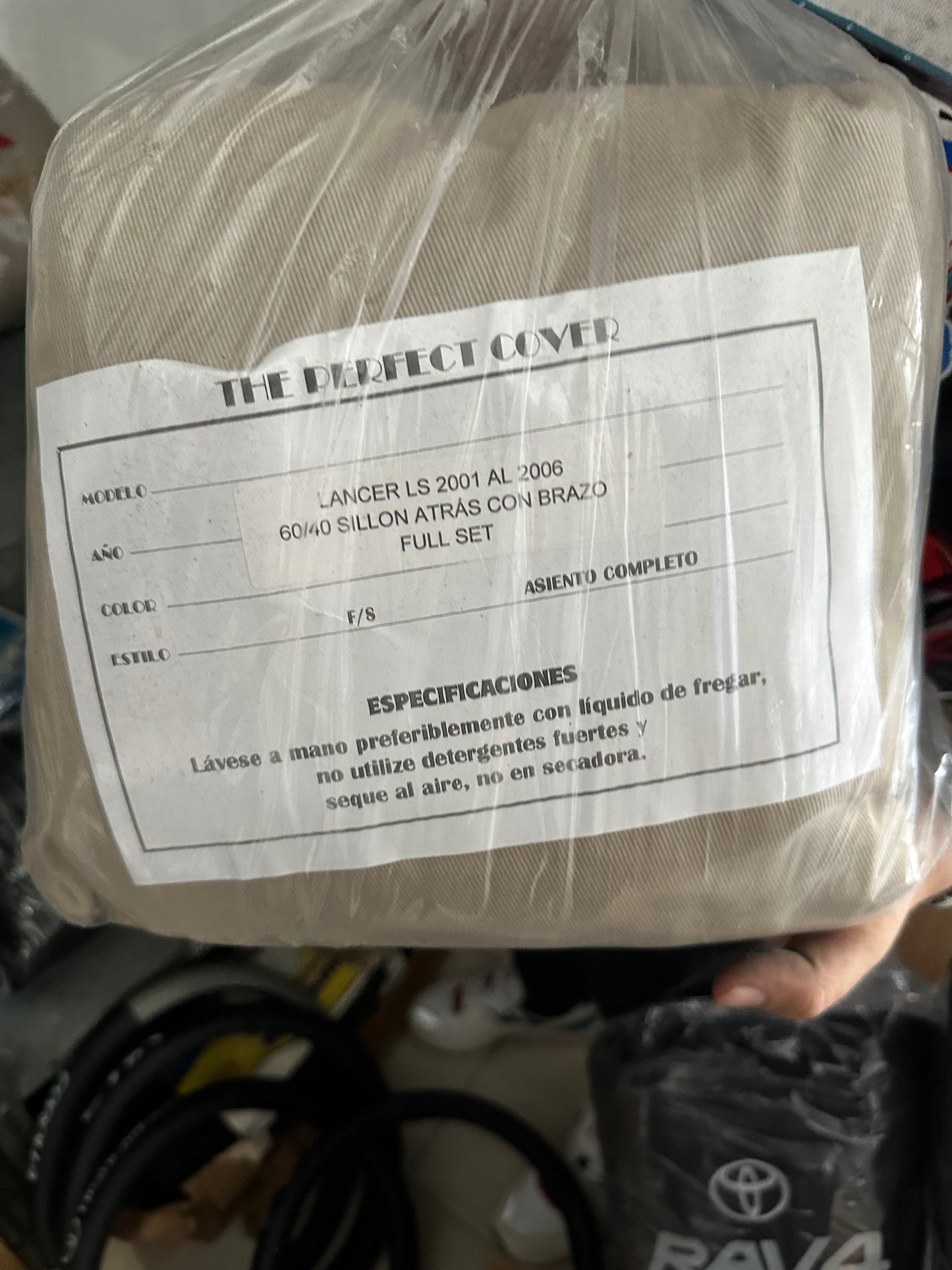 Cover Asiento Lancer 01-06 Beige