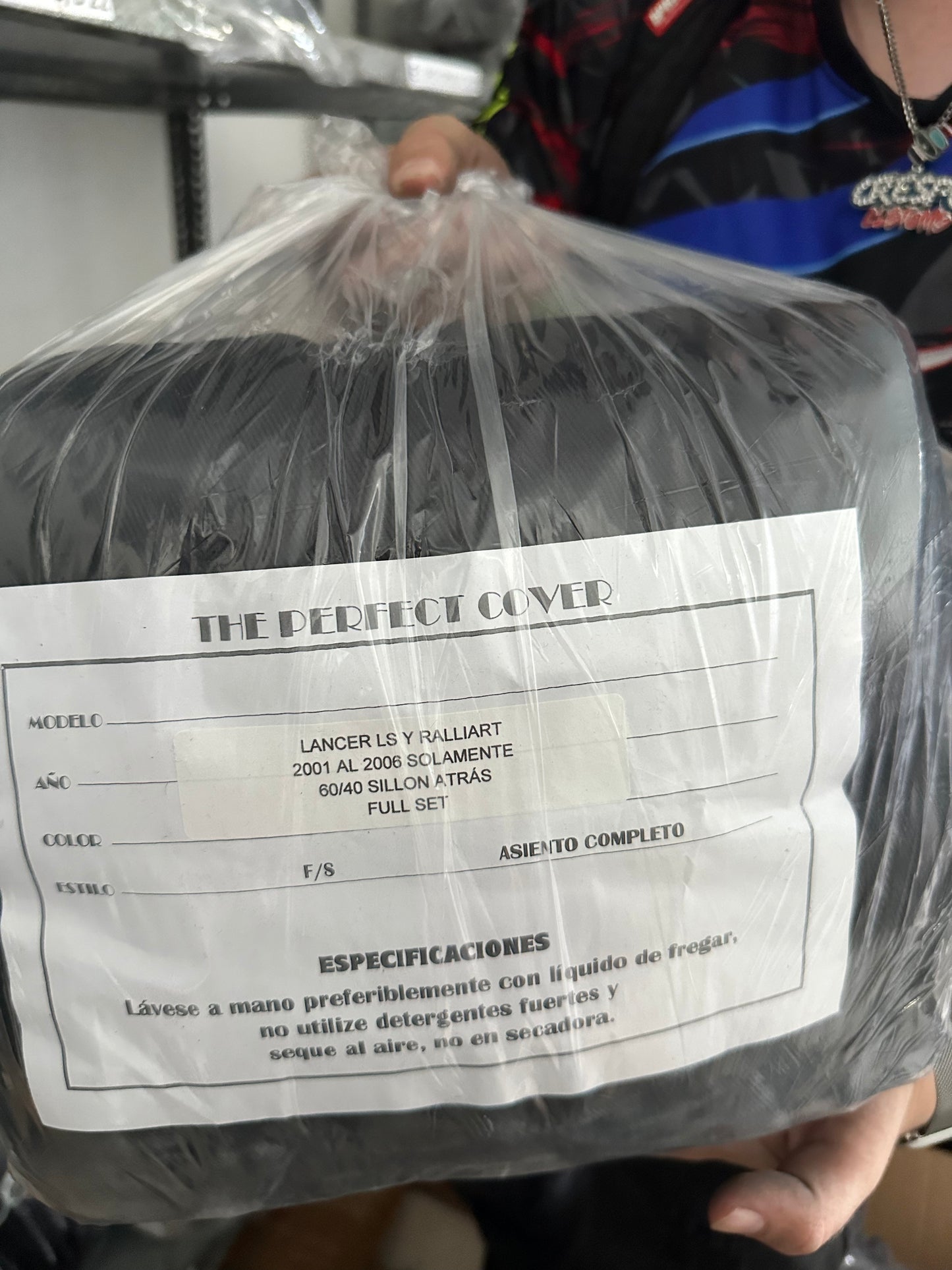 Cover Asiento Lancer 01-06 Black