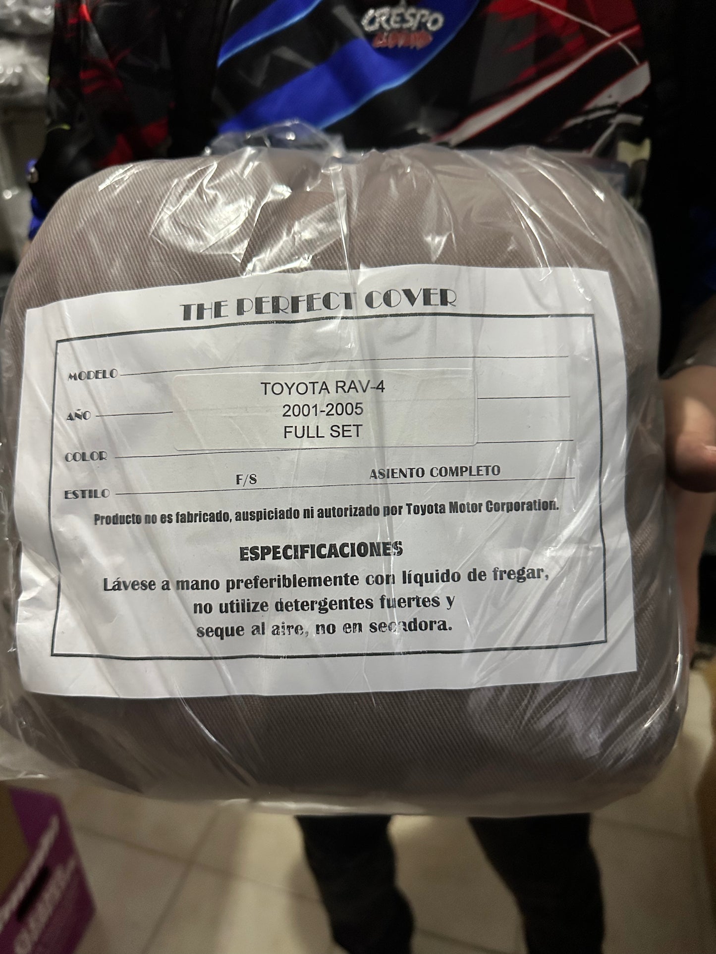Cover Asiento Rav4 01-05 Taupe