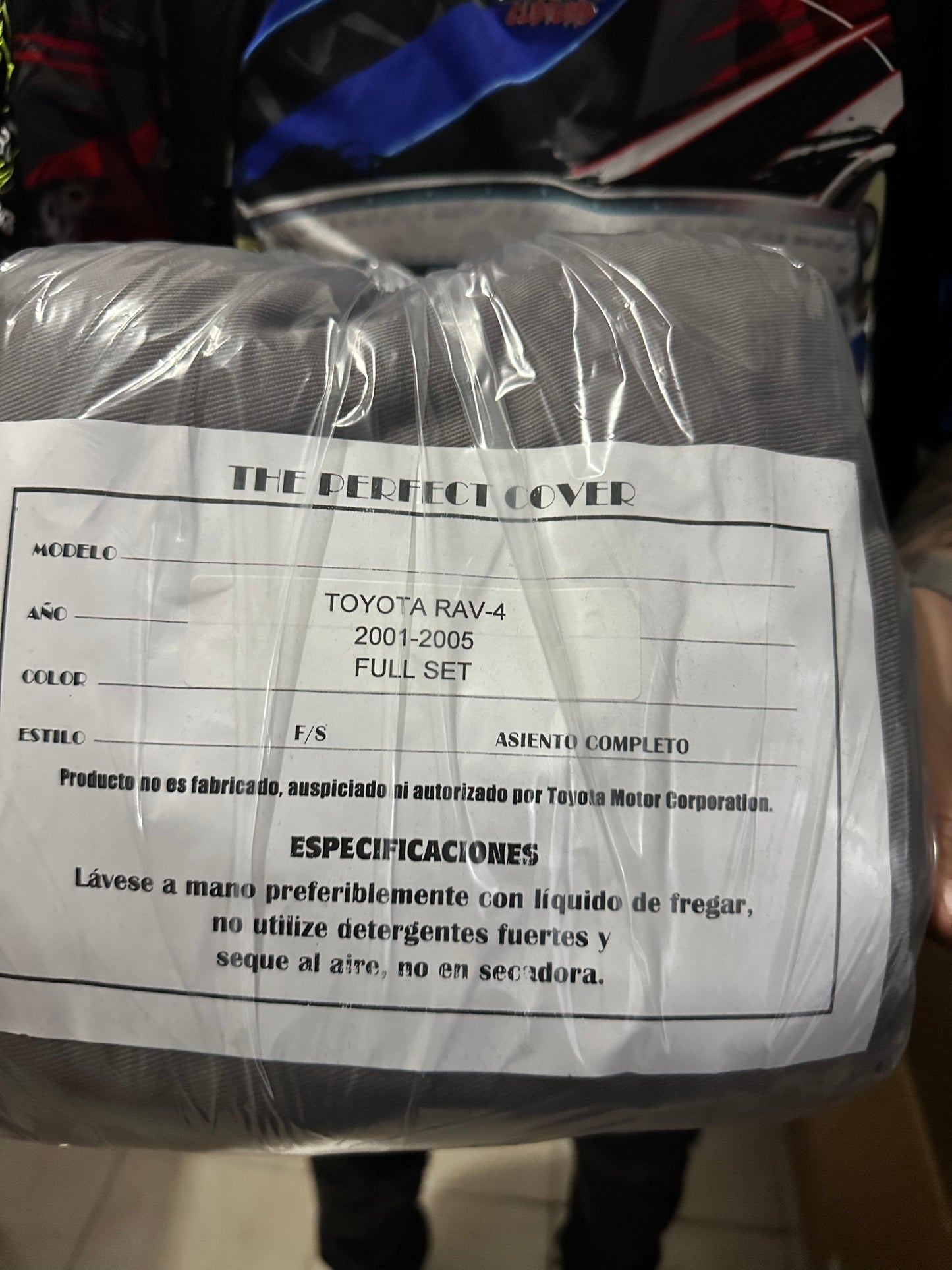 Cover Asiento Rav4 01-05 Grey