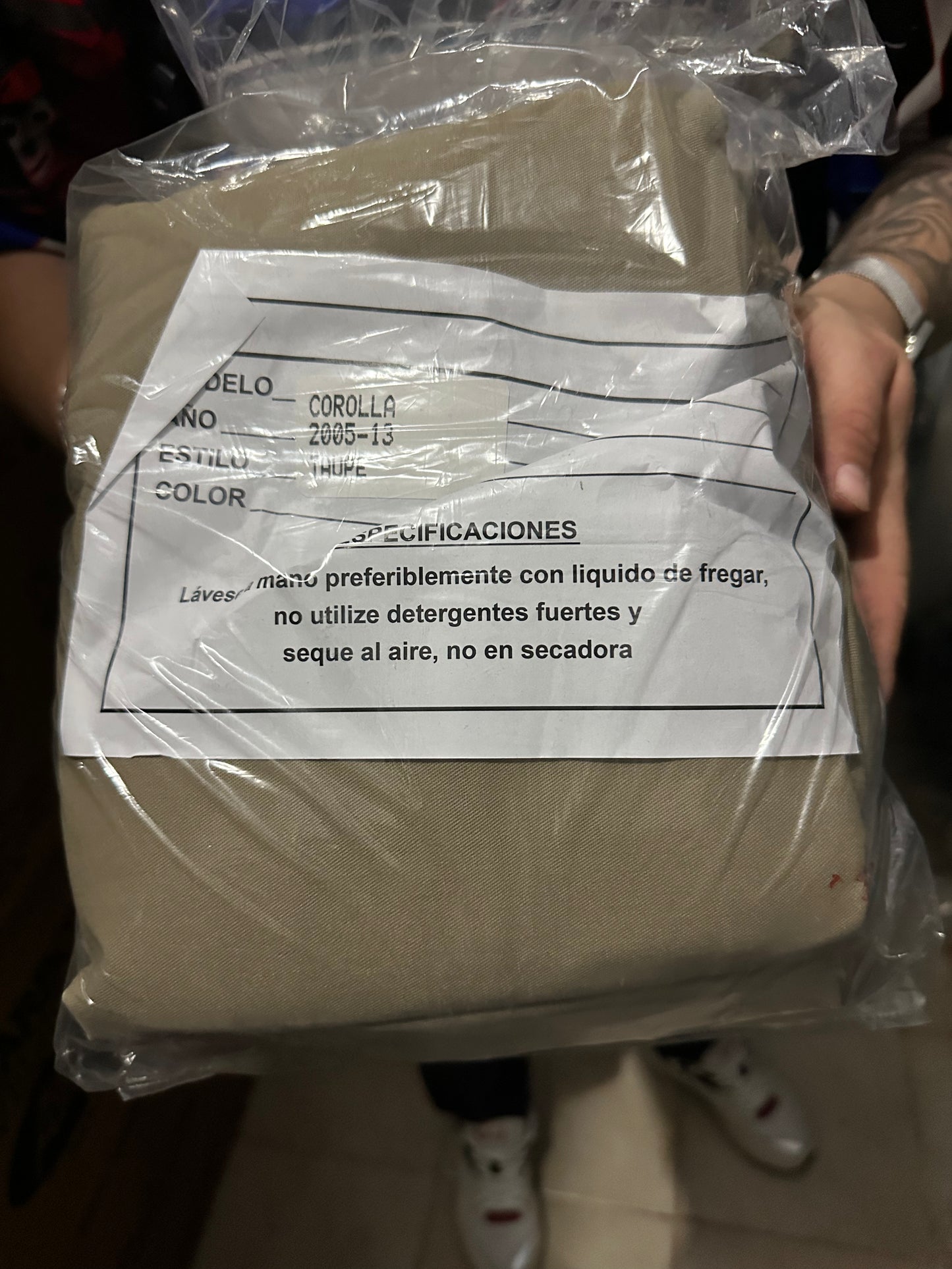 Cover Asiento Corolla 05-13 Beige