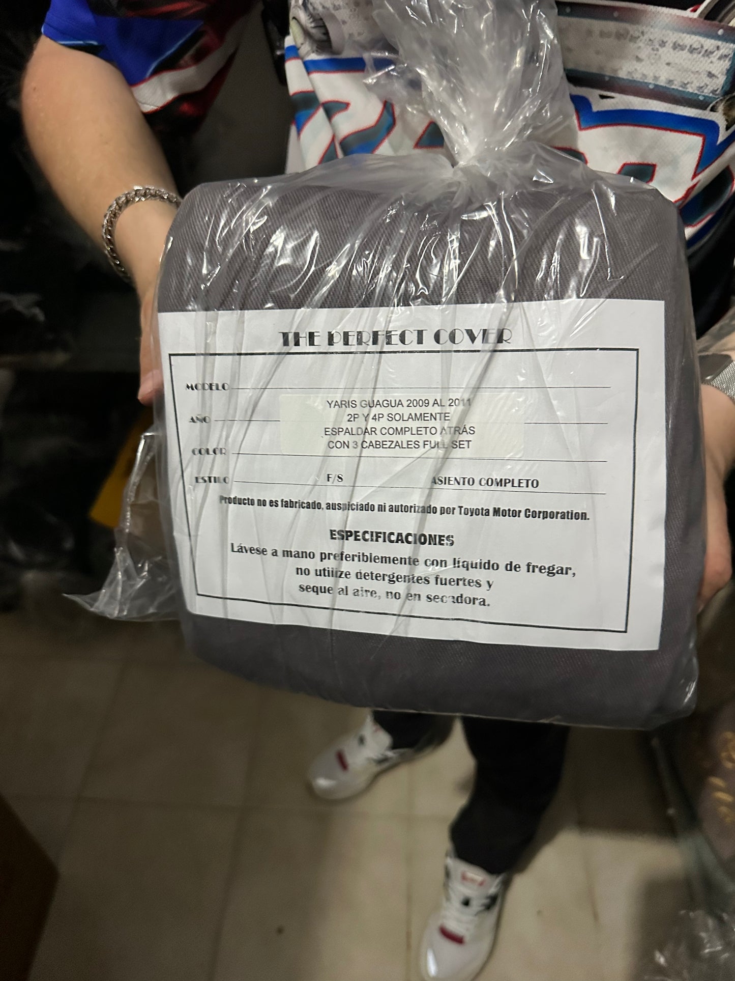 Cover Asiento Yaris HB 09-11 Grey