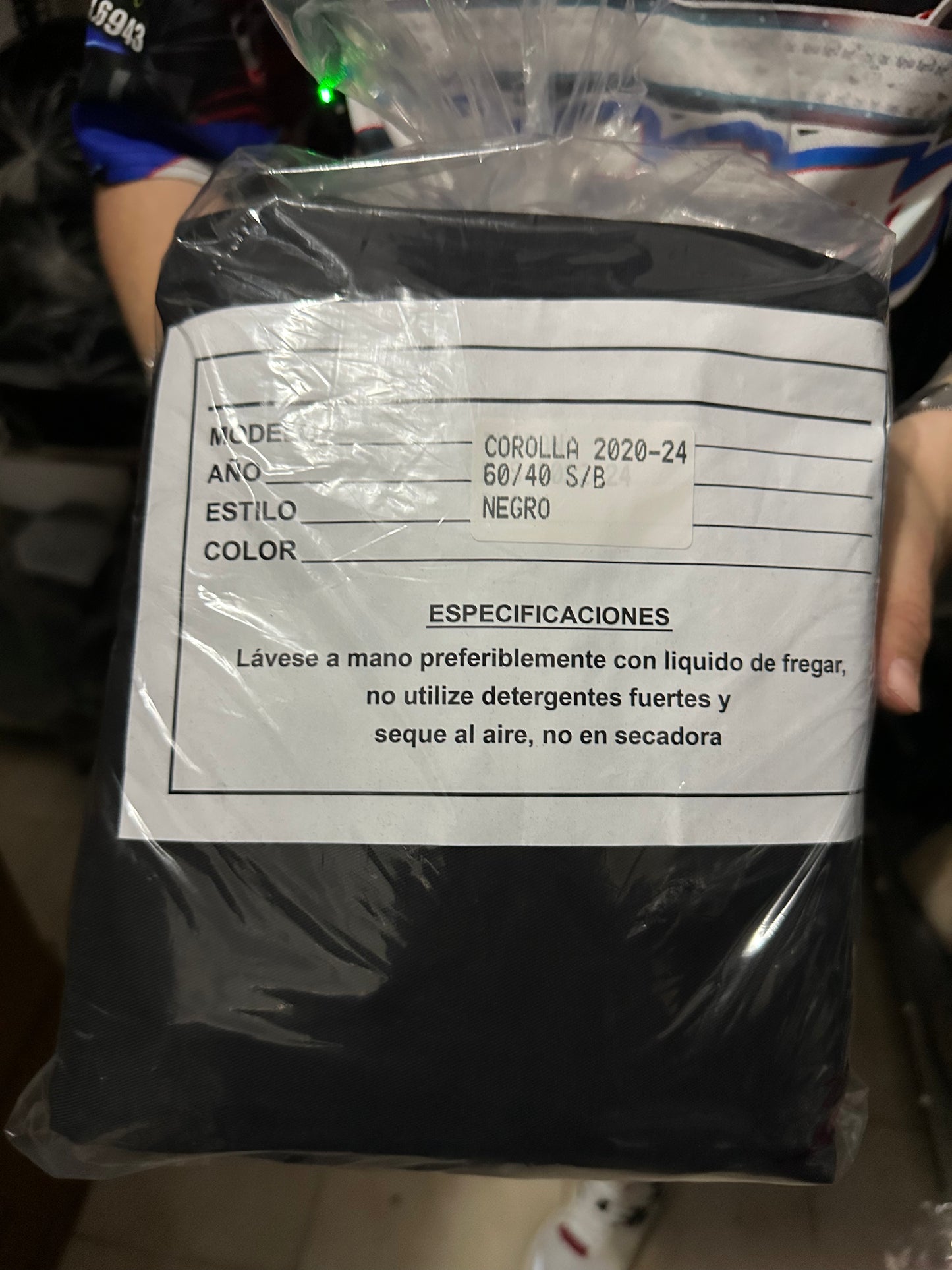 Cover Asiento Corolla 20-24 Black