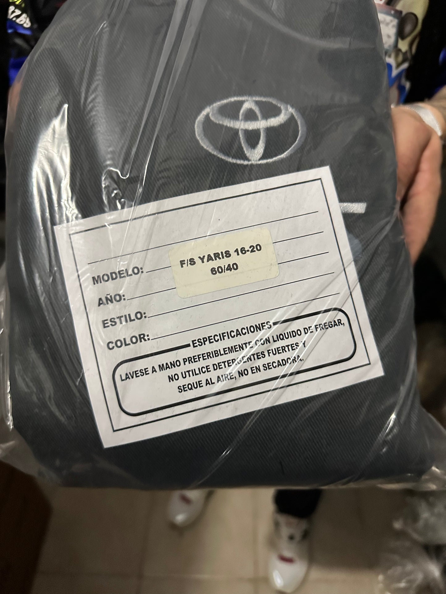 Cover Asiento Yaris 16-20 Dark Grey