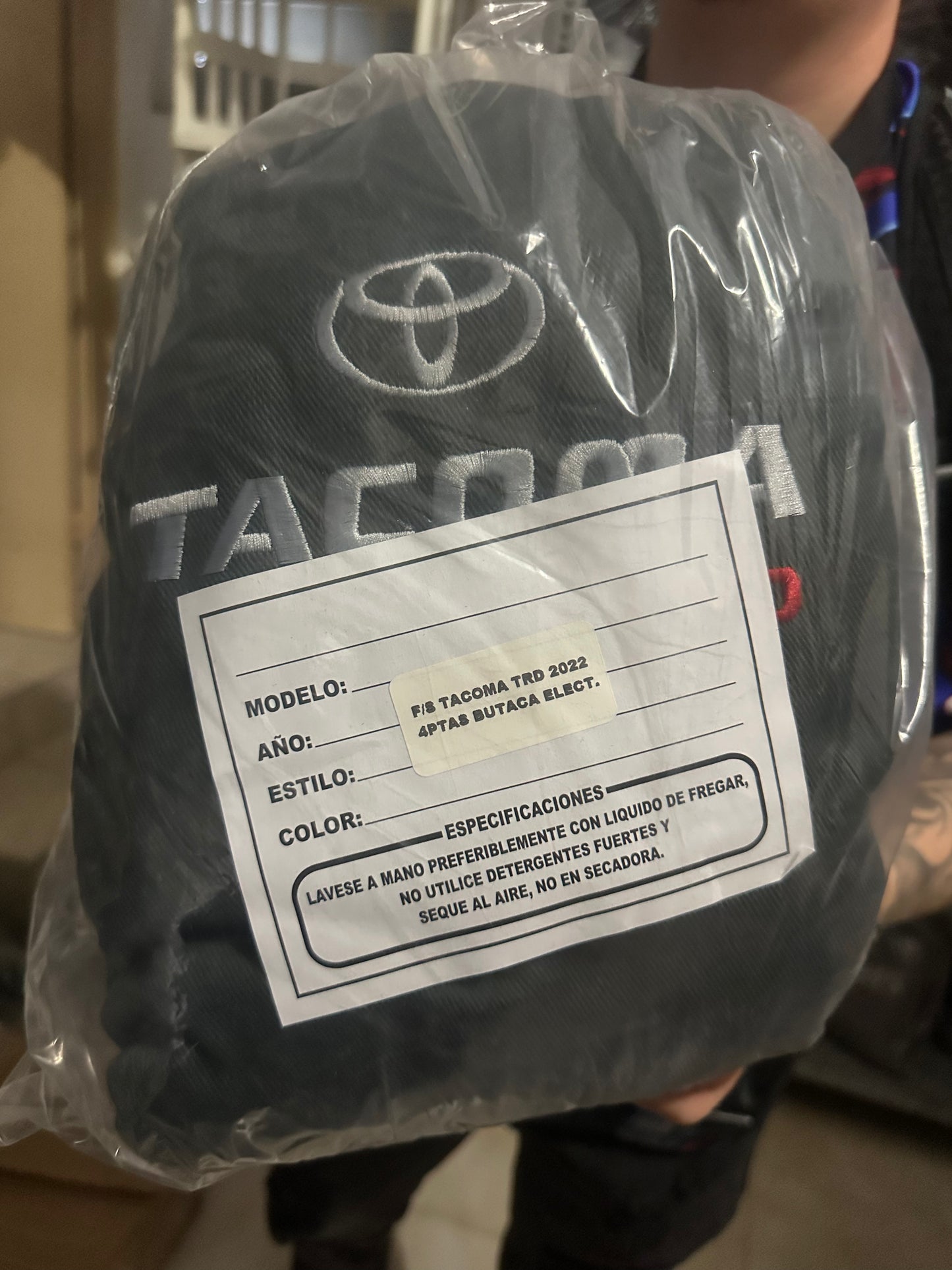 Cover Asiento Tacoma 2022 Black TRD