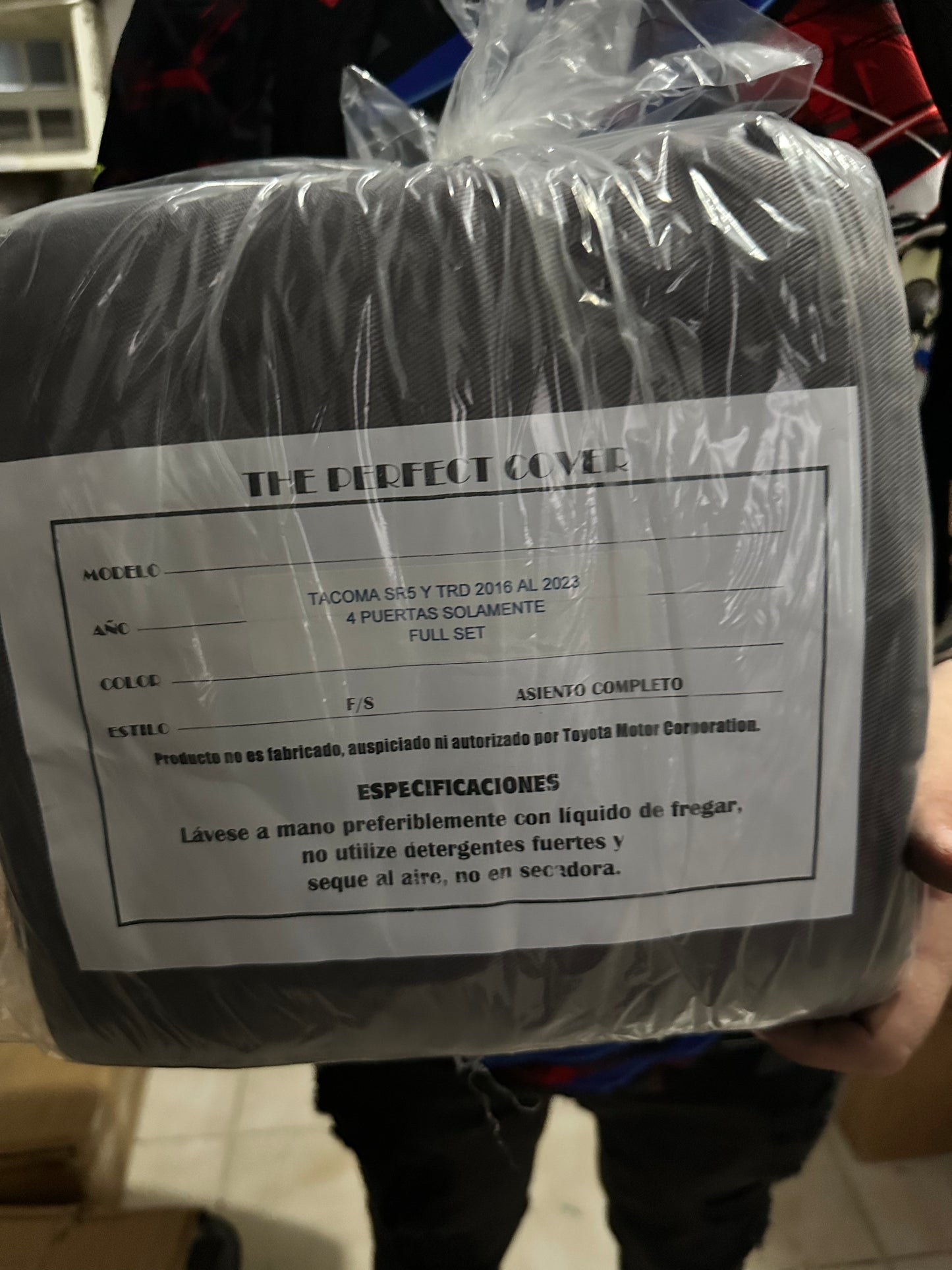 Cover Asiento Tacoma 16-23 Grey