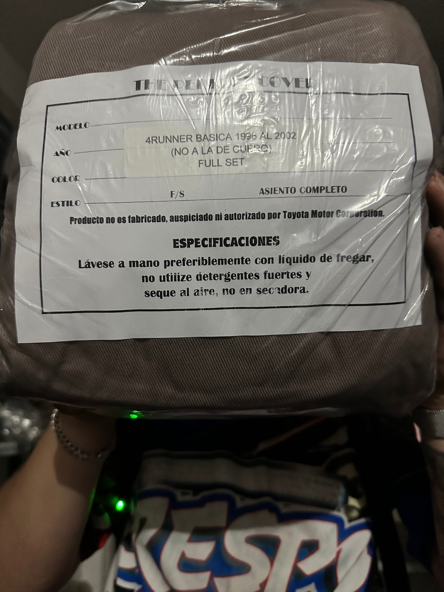 Cover Asiento 4Runner 96-02 Taupe