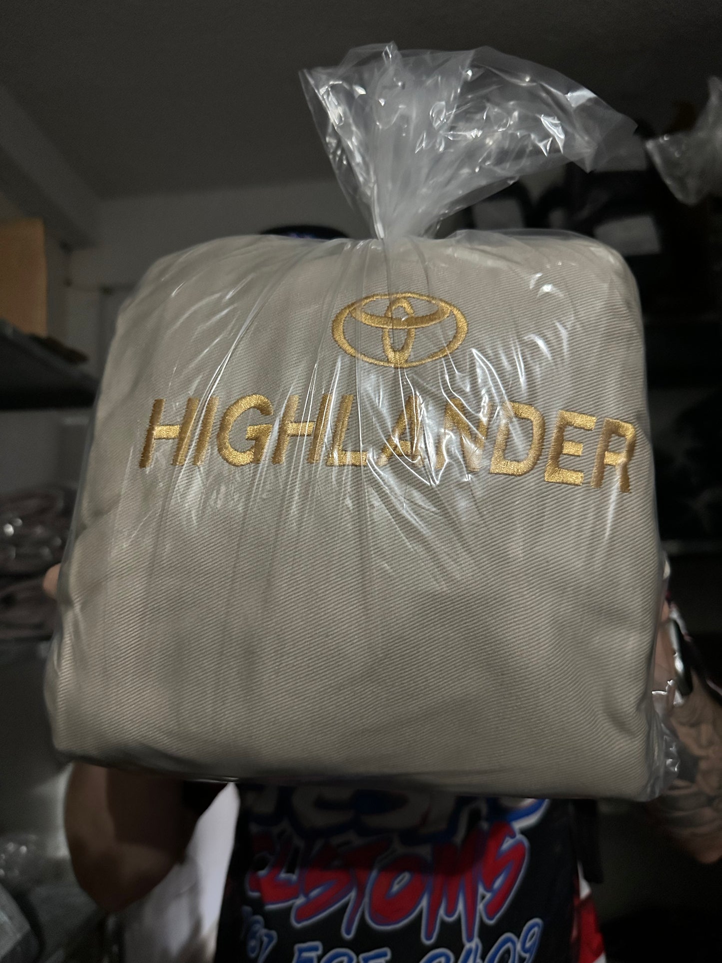 Cover Asiento HighLander 2001 Beige