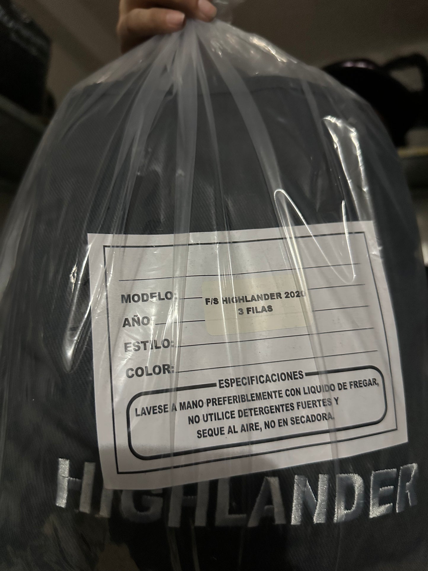 Cover Asiento HighLander 2020 3Filas Taupe