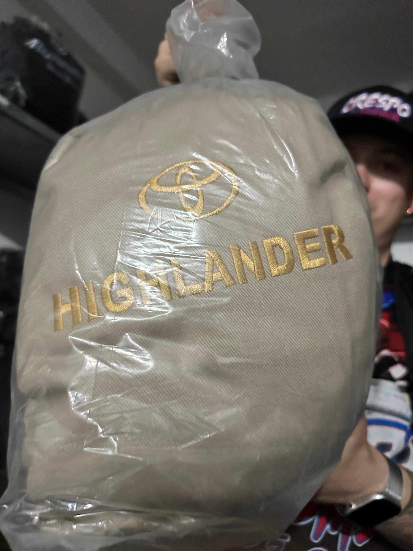 Cover Asiento HighLander 2020 3Filas Taupe