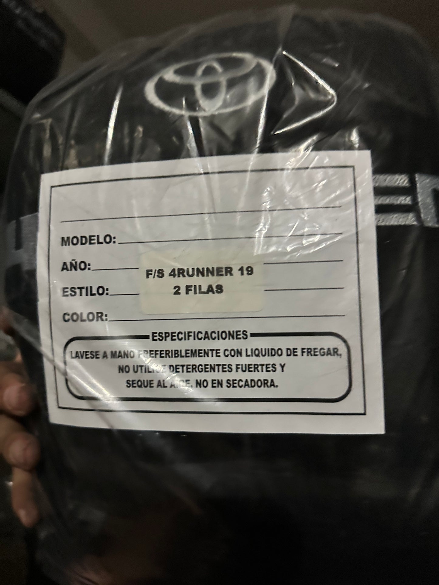 Cover Asiento 4Runner 2019 Black