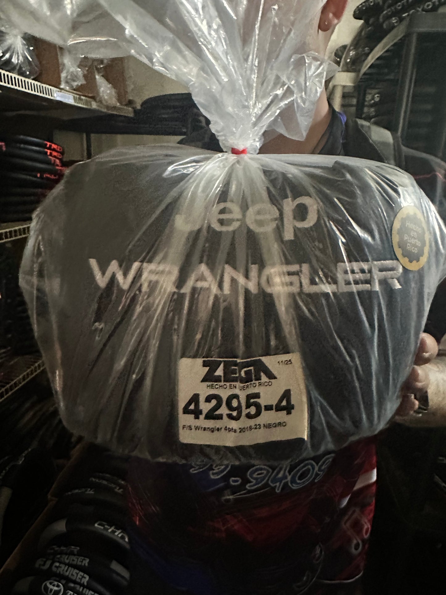 Cover Asiento Jeep Wrangler 18-23 Black