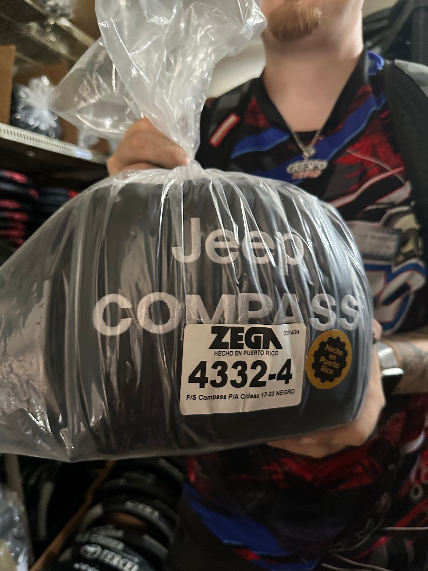 Cover Asiento Jeep Compass 15-23 Black
