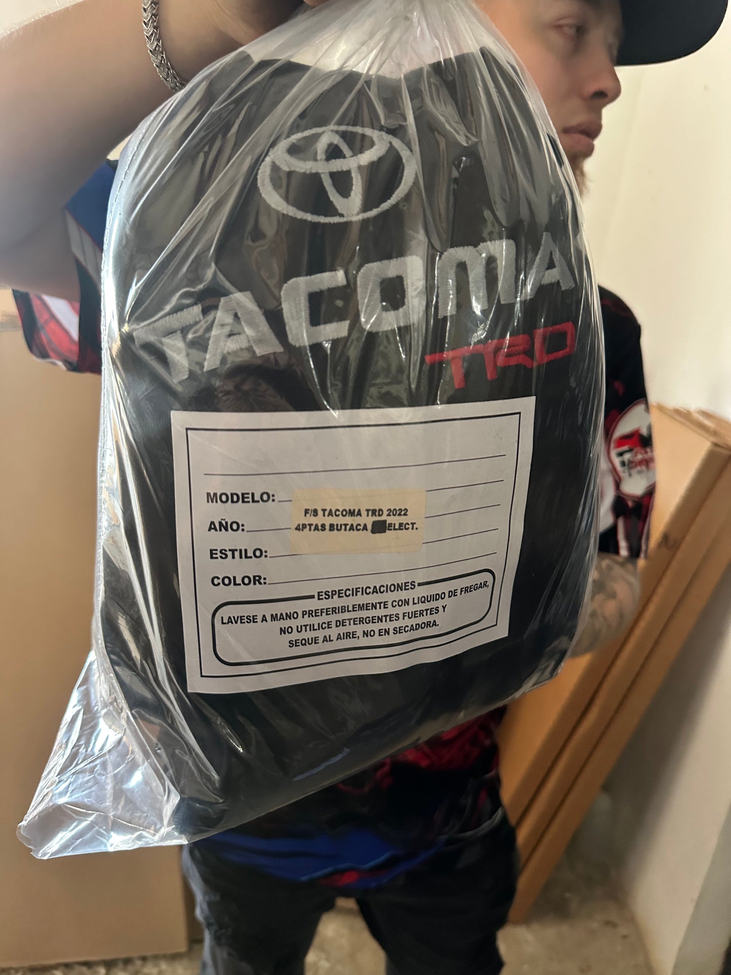 Cover Asiento Toyota Tacoma 2022 4F Black Asiento Electrico