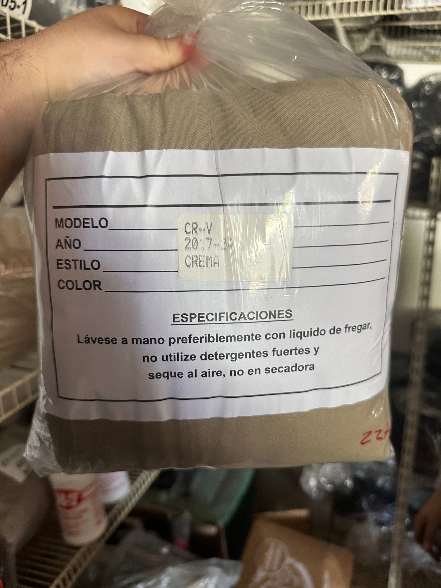 Cover Asiento Honda CR-V 17-24 Taupe