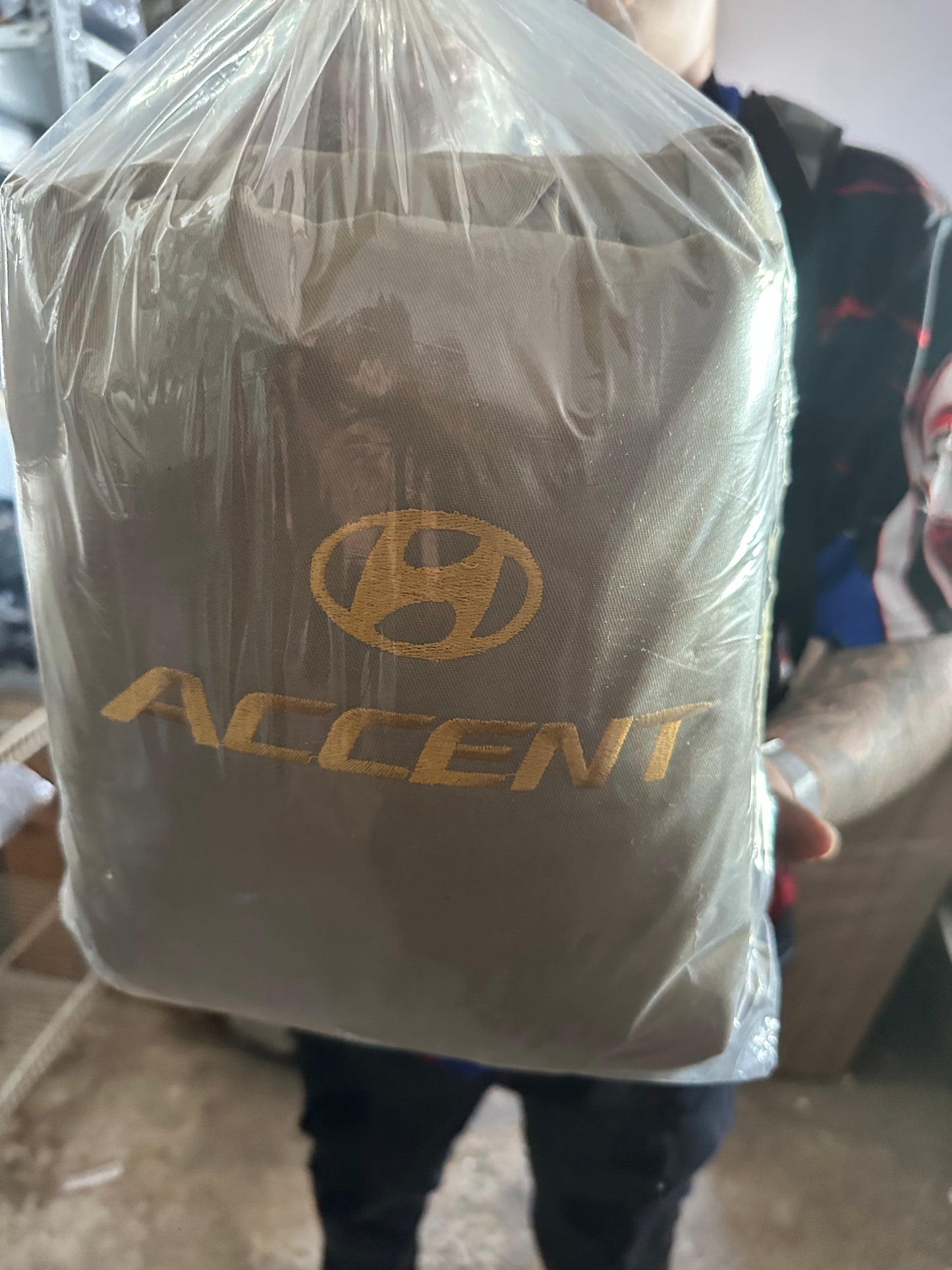 Cover Asiento Hyundai Accent 13-18 Taupe