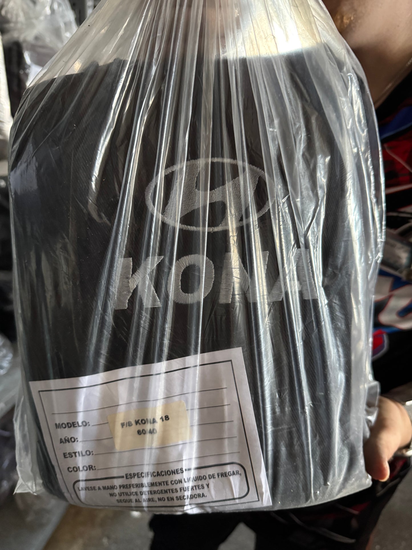 Cover Asiento Hyundai Kona Black 2018