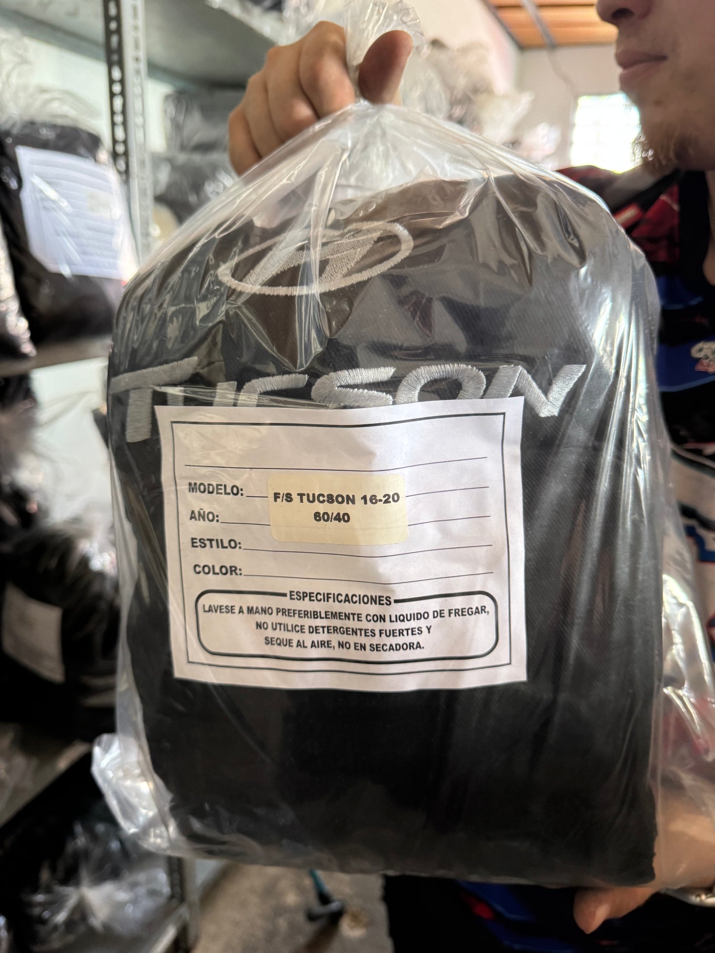 Cover Asiento Hyundai Tucson 16-20 Black