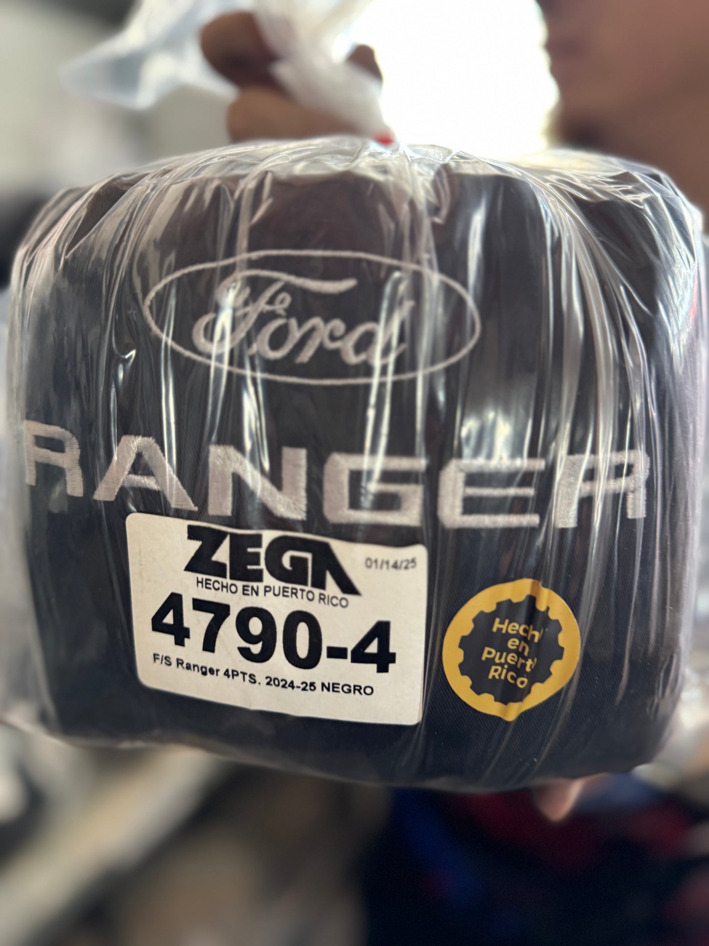 Cover Asiento Black Ford Ranger 24-25