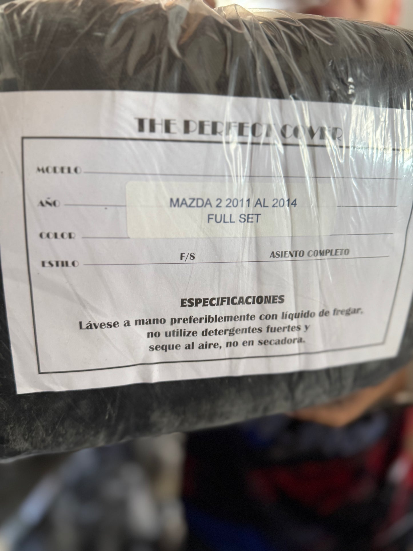 Cover Asiento Black Mazda 11-14