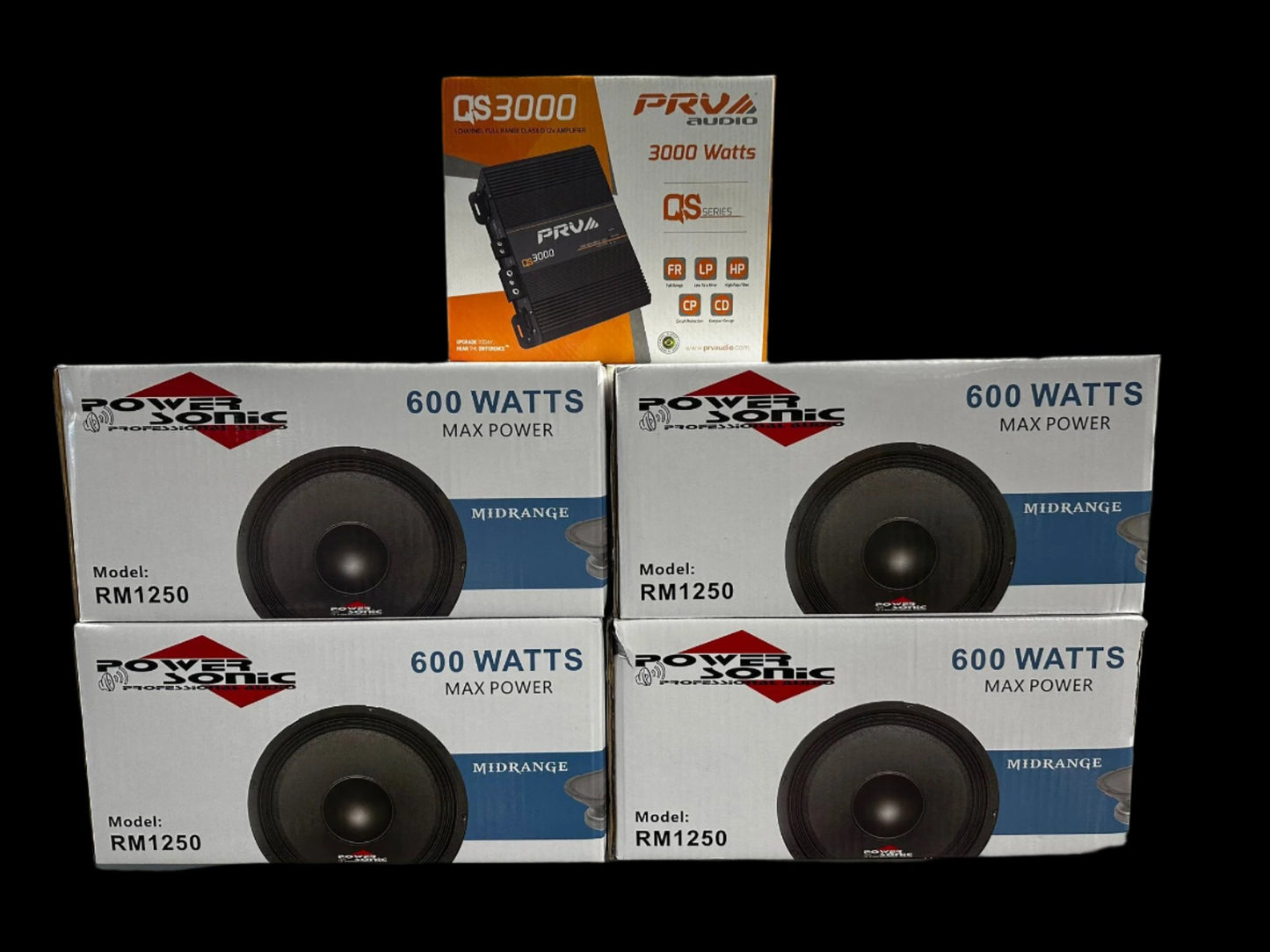 COMBO 12" RM1250 POWER SONIC + QS3000 PRV