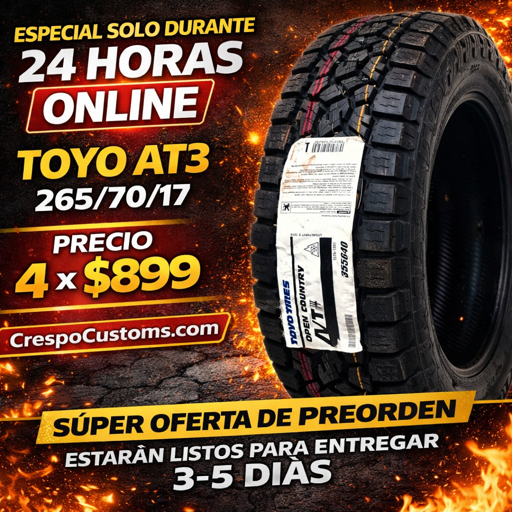 TOYO AT3 265/70/17