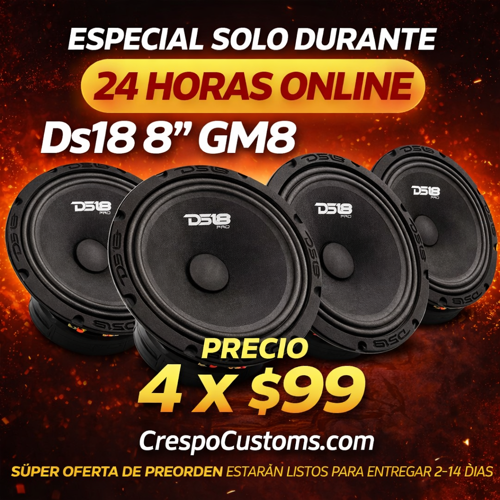 SOLO 24 Horas 4 Bocinas Ds18 8”