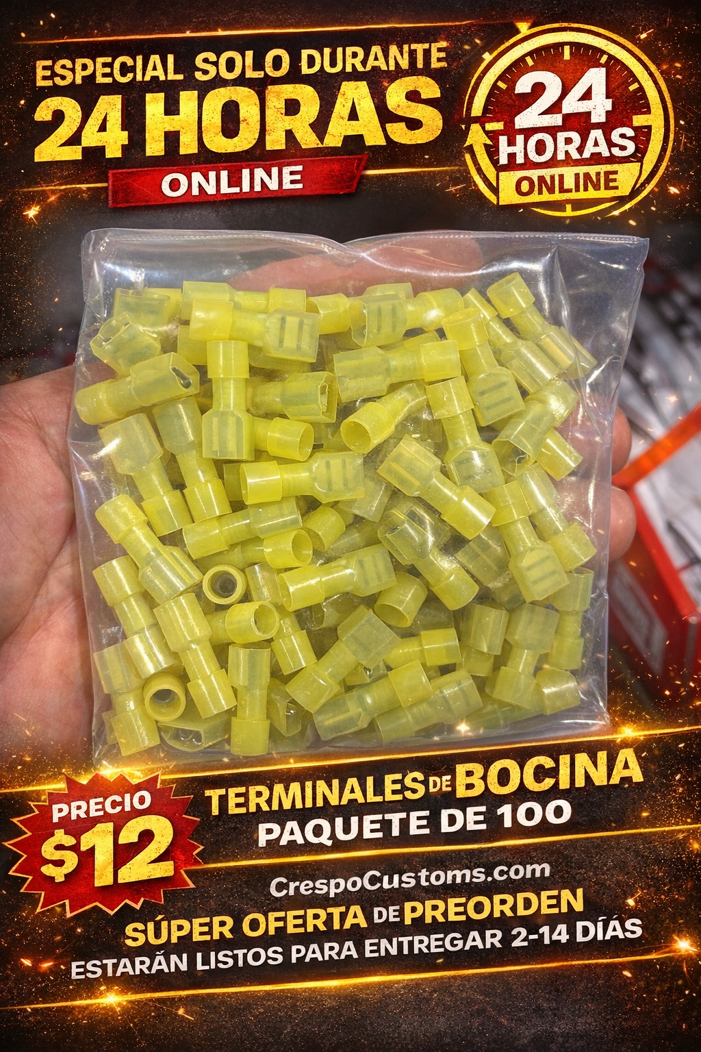 SOLO 24 Horas Paquete Terminales De Bocinas
