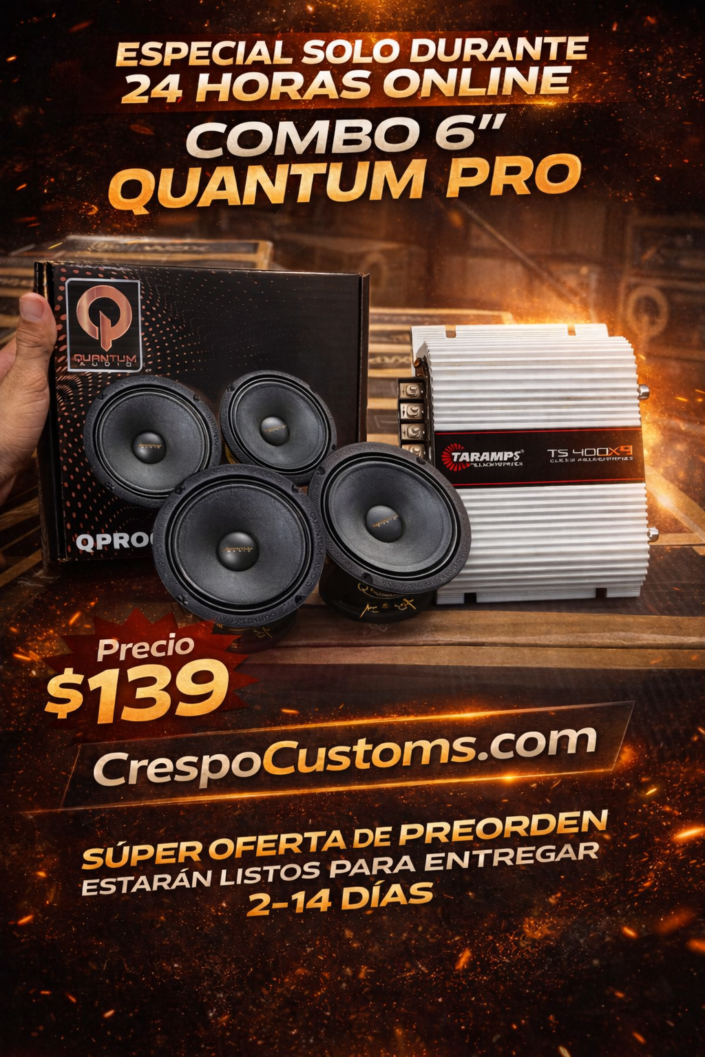 SOLO 24 Horas Combo QUANTUM PRO + TARAMPS