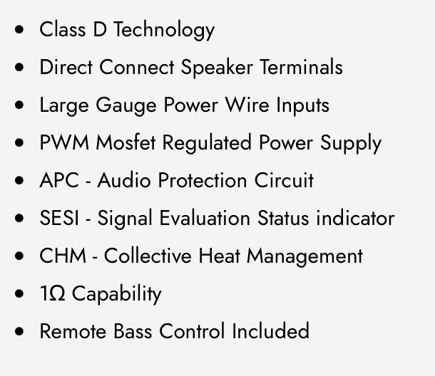 WDX-R3000.1 WDX Reference Class-D Mono Amplifier