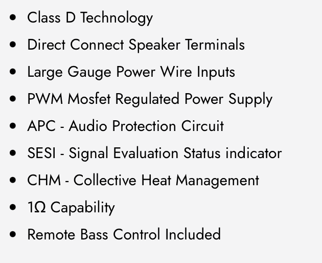 WDX-R1250.1 WDX Reference Class-D Mono Amplifier