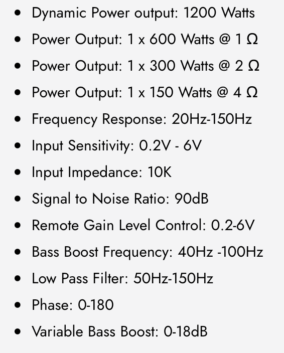 X-A1200 Mono Class D Amplifier