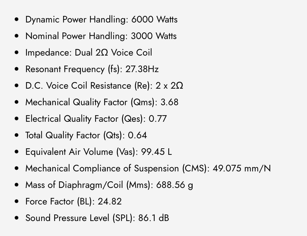 WDX18G5R.2 18 in. Dual 2-Ohm Subwoofer