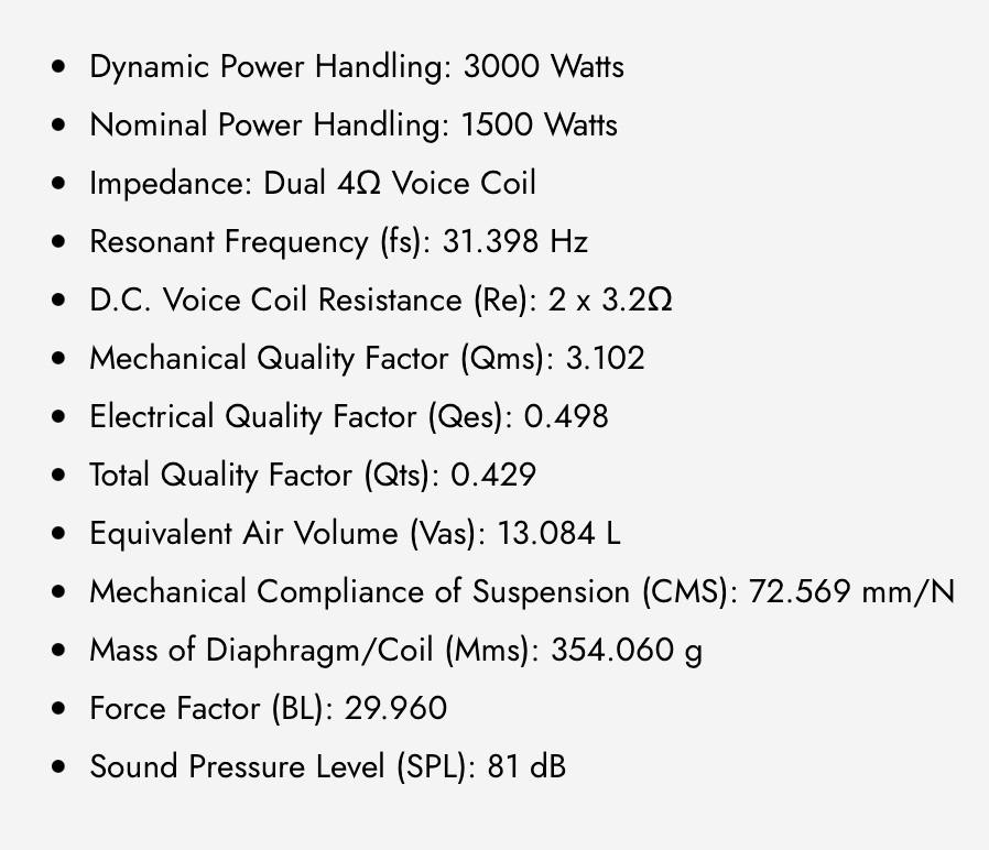 WDX10G5R.4 10 in. Dual 4-Ohm Subwoofer